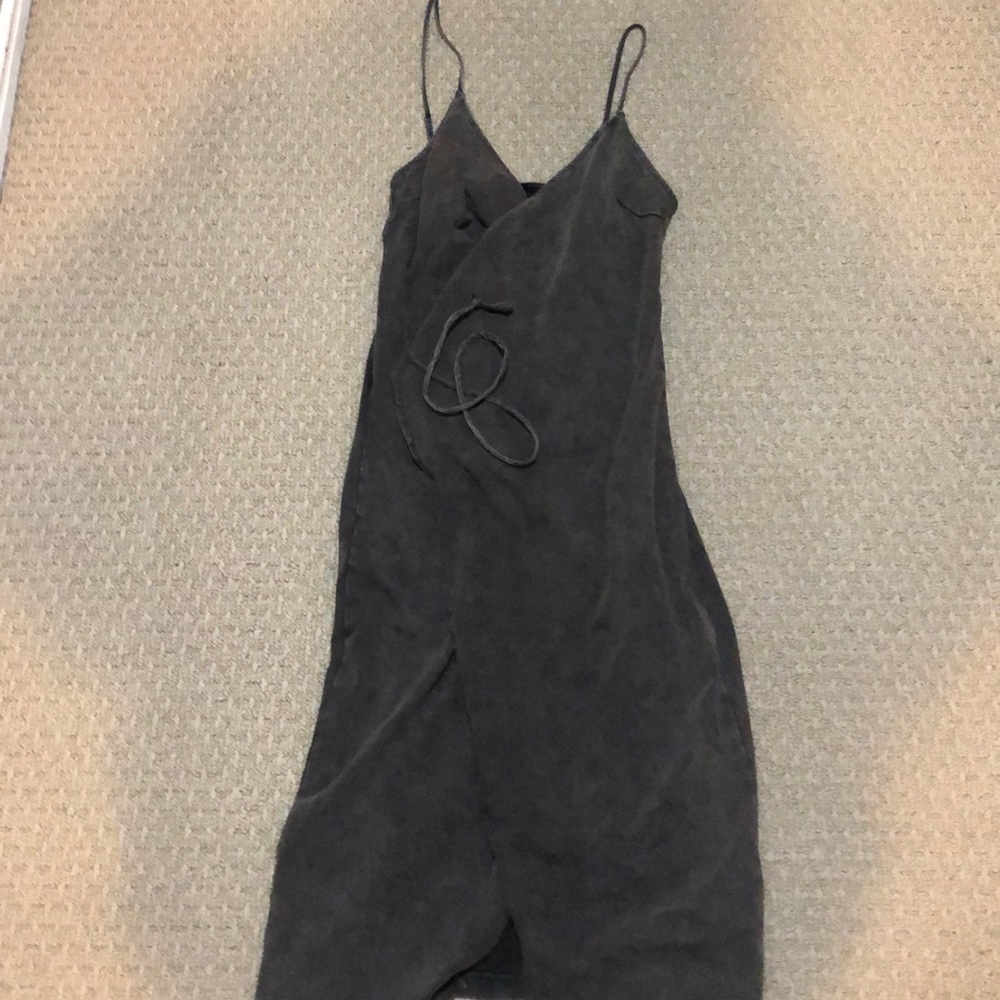 Charcoal midi dress